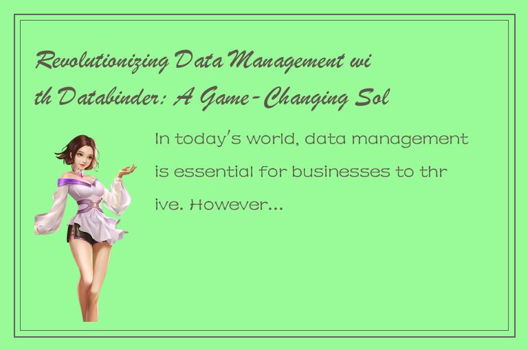 Revolutionizing Data Management with Databinder: A Game-Changing Solution