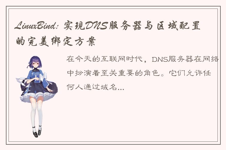 LinuxBind: 实现DNS服务器与区域配置的完美绑定方案