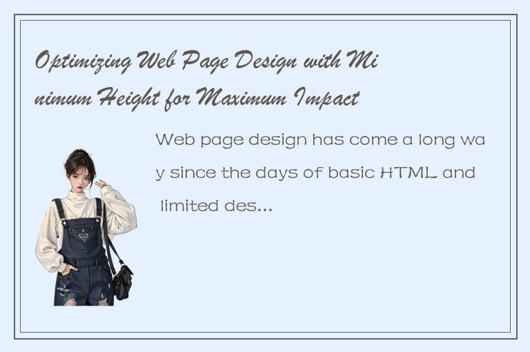 Optimizing Web Page Design with Minimum Height for Maximum Impact