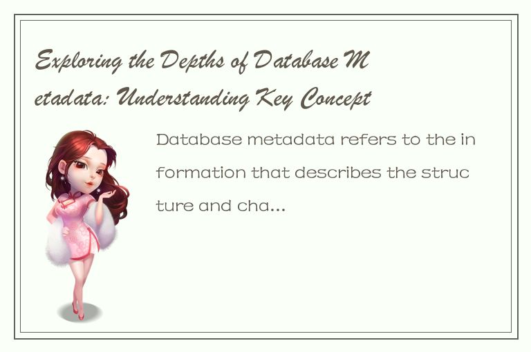 Exploring the Depths of Database Metadata: Understanding Key Concepts and Applic