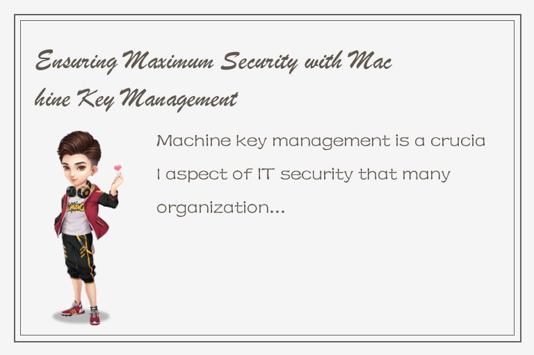 Ensuring Maximum Security with Machine Key Management