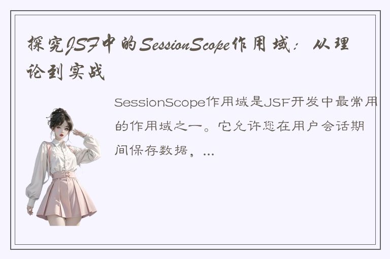 探究JSF中的SessionScope作用域：从理论到实战