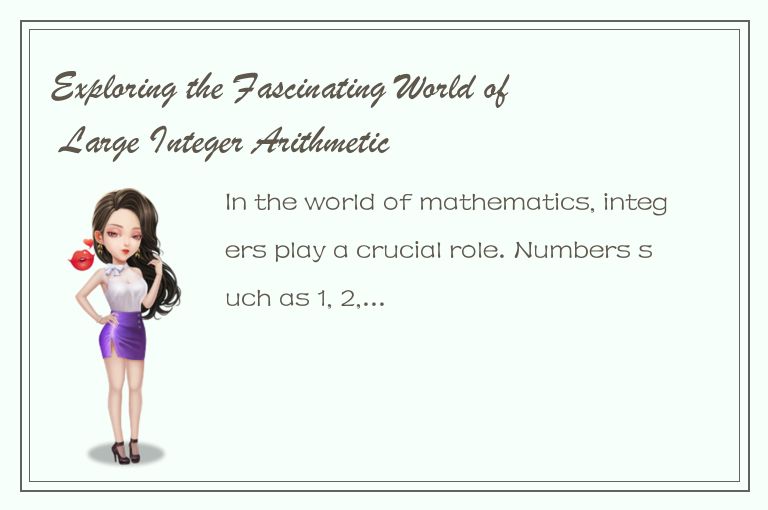 Exploring the Fascinating World of Large Integer Arithmetic