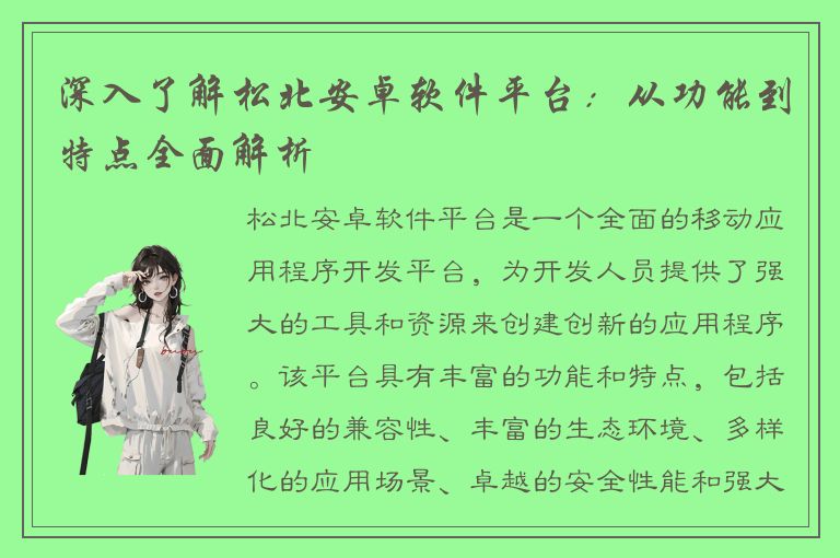 深入了解松北安卓软件平台：从功能到特点全面解析