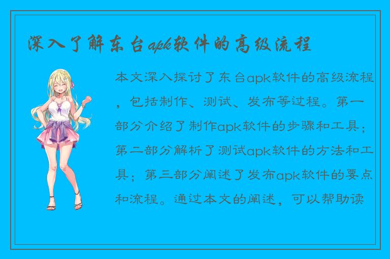 深入了解东台apk软件的高级流程