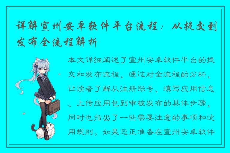 详解宣州安卓软件平台流程：从提交到发布全流程解析