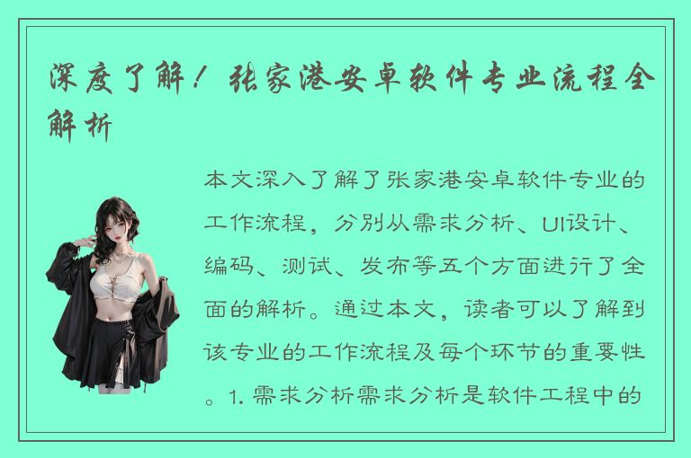 深度了解！张家港安卓软件专业流程全解析