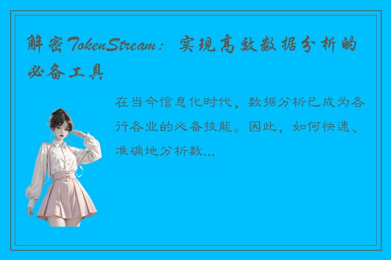 解密TokenStream：实现高效数据分析的必备工具