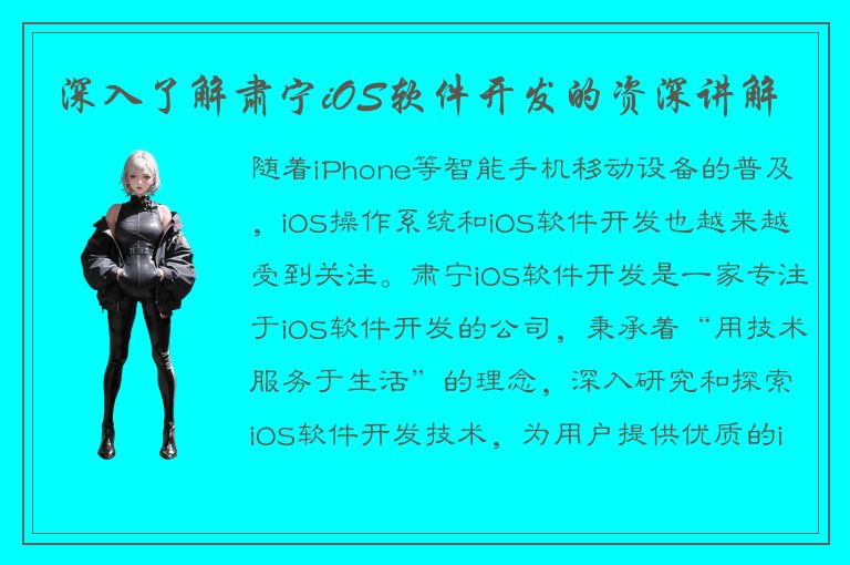 深入了解肃宁iOS软件开发的资深讲解