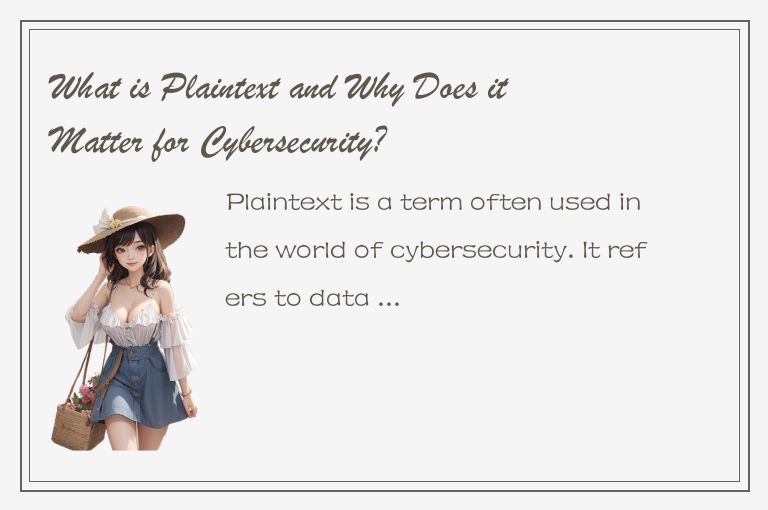 What is Plaintext and Why Does it Matter for Cybersecurity?