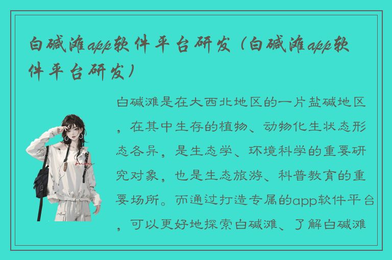 白碱滩app软件平台研发 (白碱滩app软件平台研发)