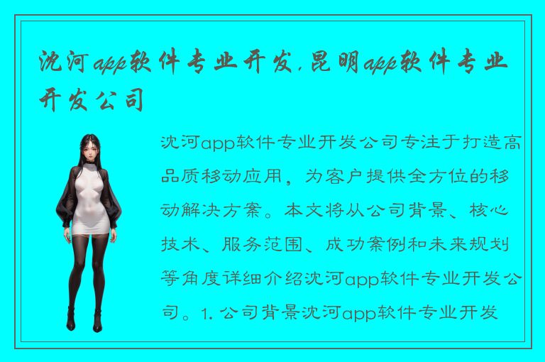 沈河app软件专业开发,昆明app软件专业开发公司