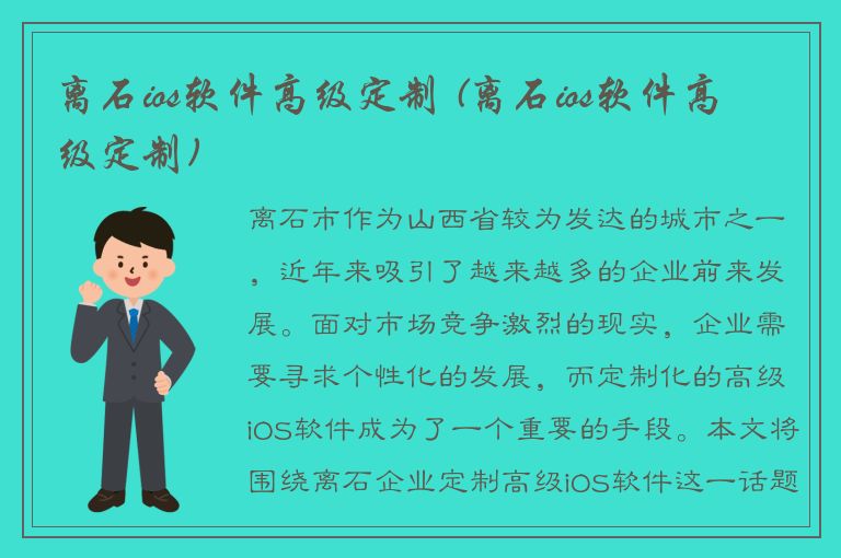 离石ios软件高级定制 (离石ios软件高级定制)