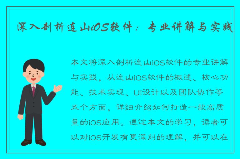 深入剖析连山iOS软件：专业讲解与实践