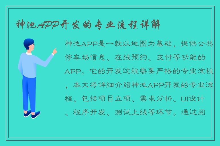 神池APP开发的专业流程详解