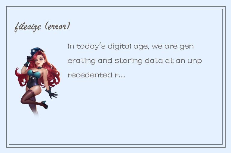 filesize (error)